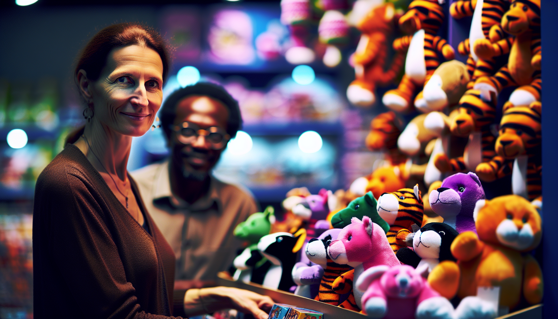 Assortment of branded plush toys