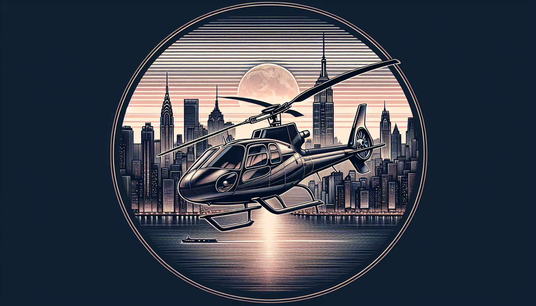 BLADE Helicopter flying over New York City