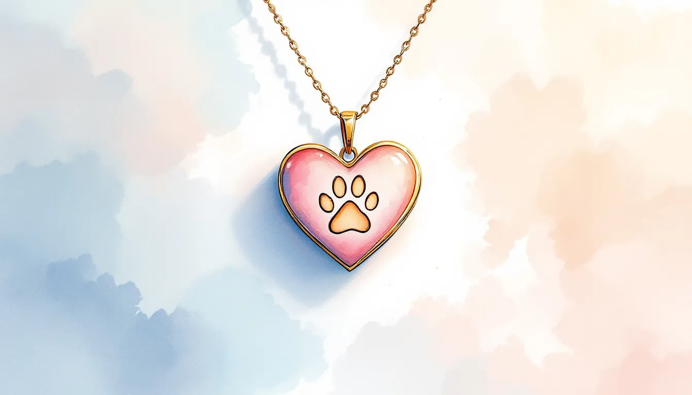 Memorial jewelry that serves as a thoughtful gift for someone grieving a lost pet.