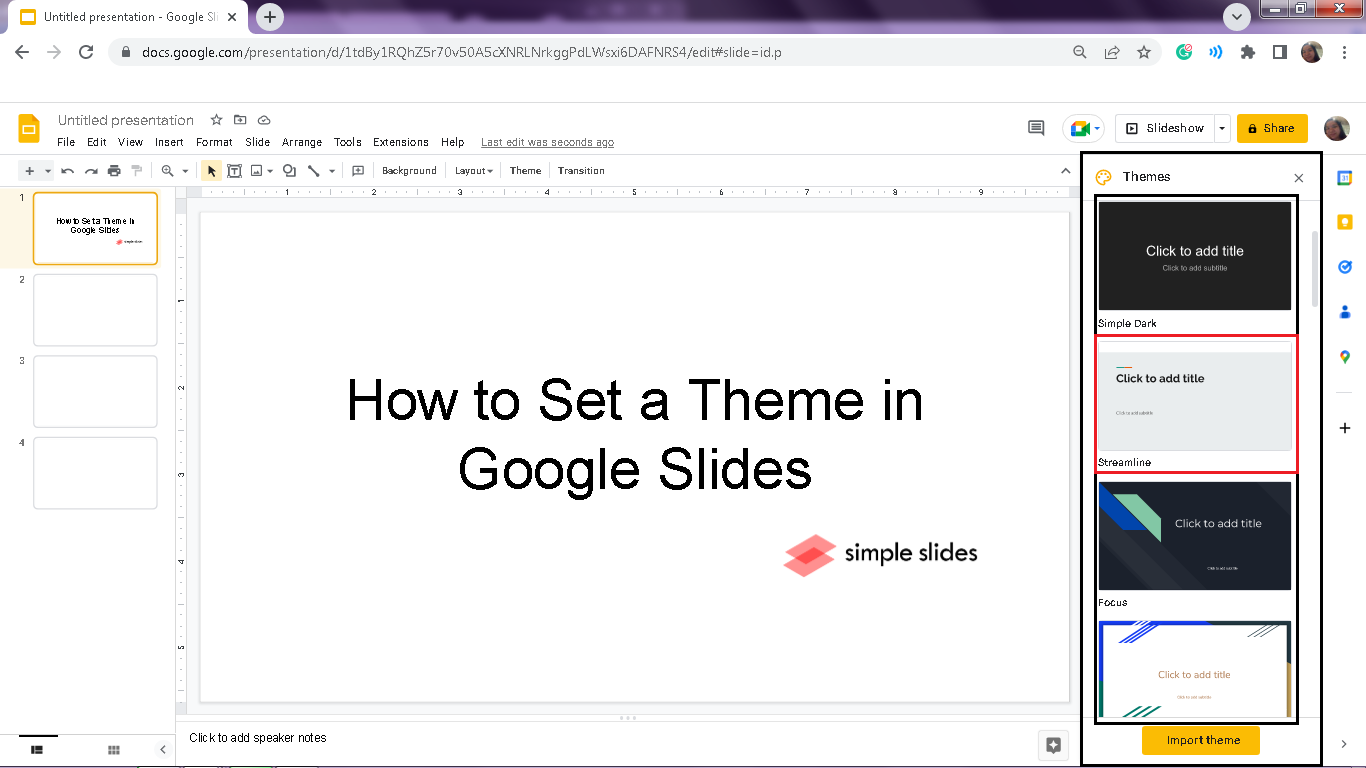 You can look and choose your specific template you want to use in your Google Slides
