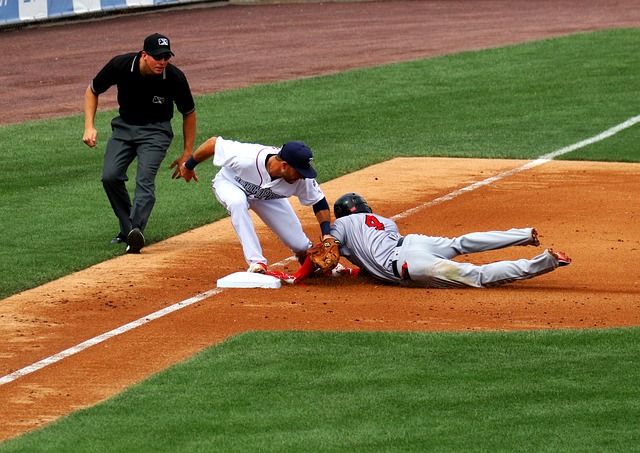 baseball, tagged out, slide