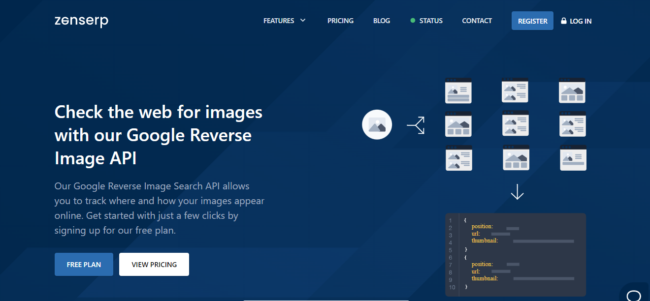 Zenserp google image api uses image url for reverse search or reverse image searches extracted data