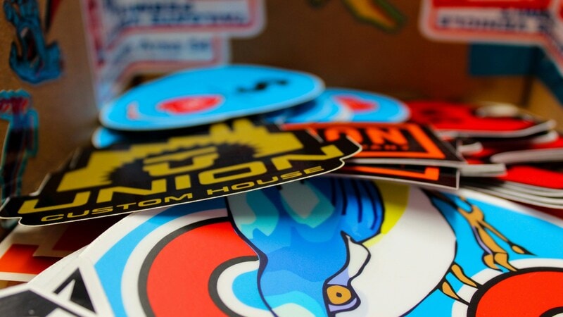 Holographic vinyl stickers