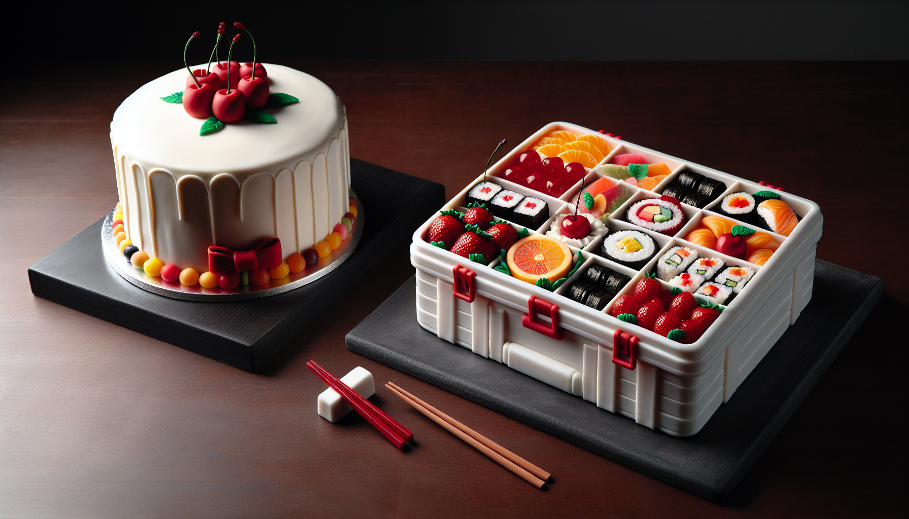 Comparison between bento cake and traditional cake