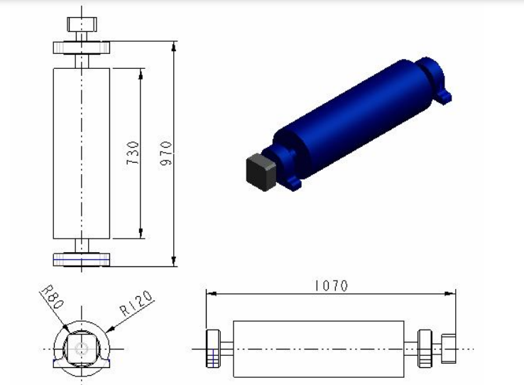Dimensions of the Transmission Drum