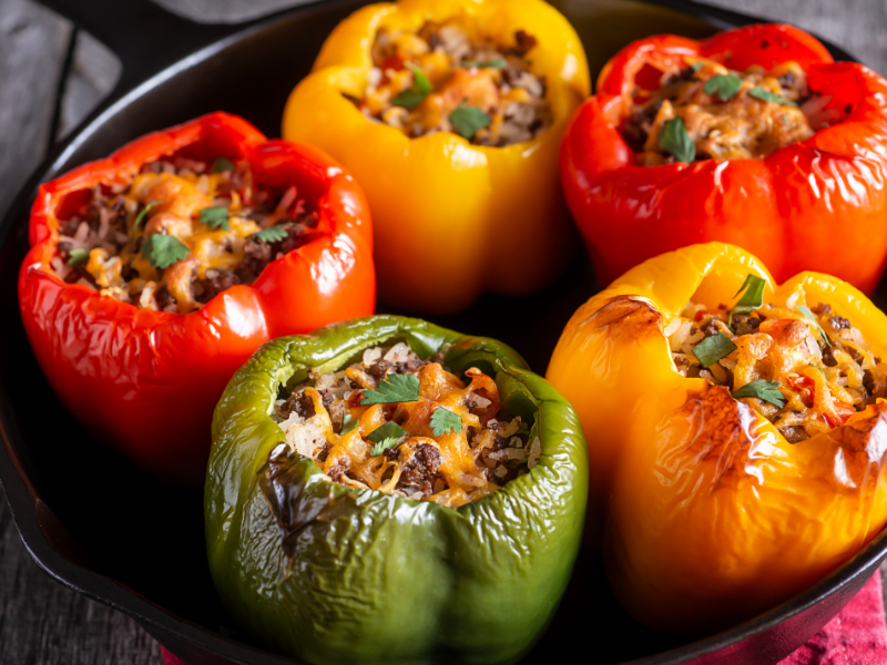 Bell Pepper with Cream Cheese