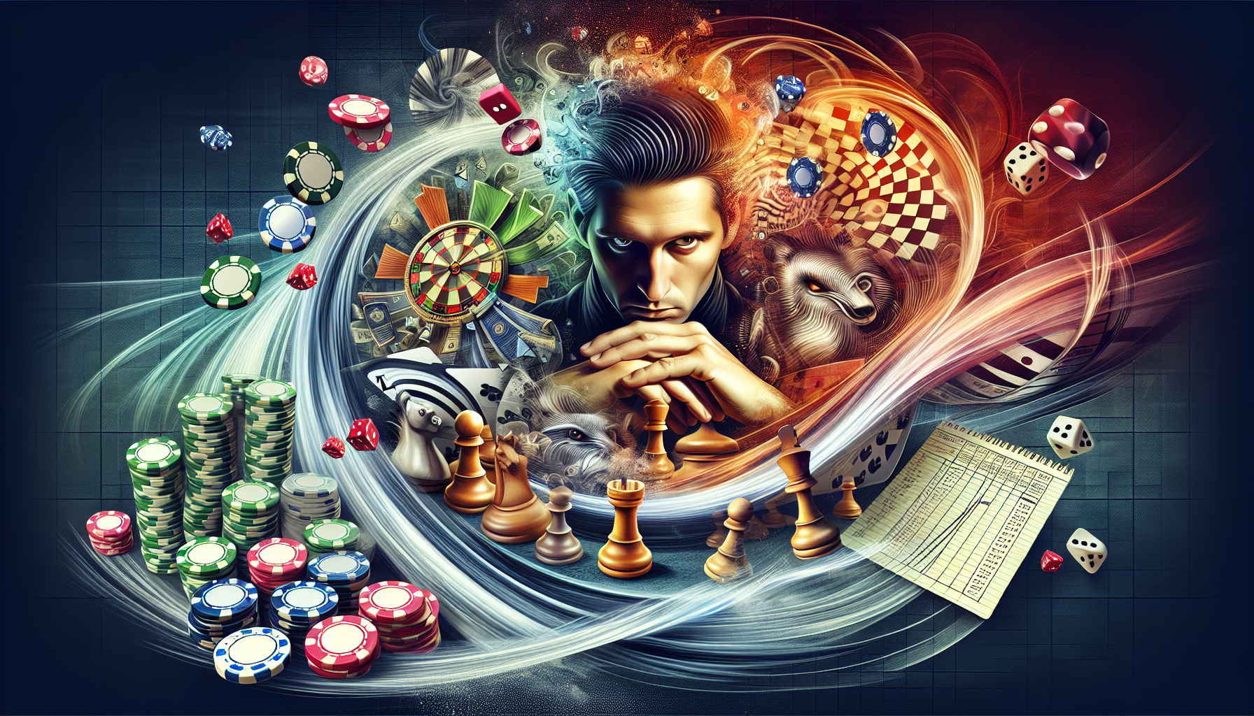 Een creatieve illustratie van slimme spelkeuzes en winststrategieën