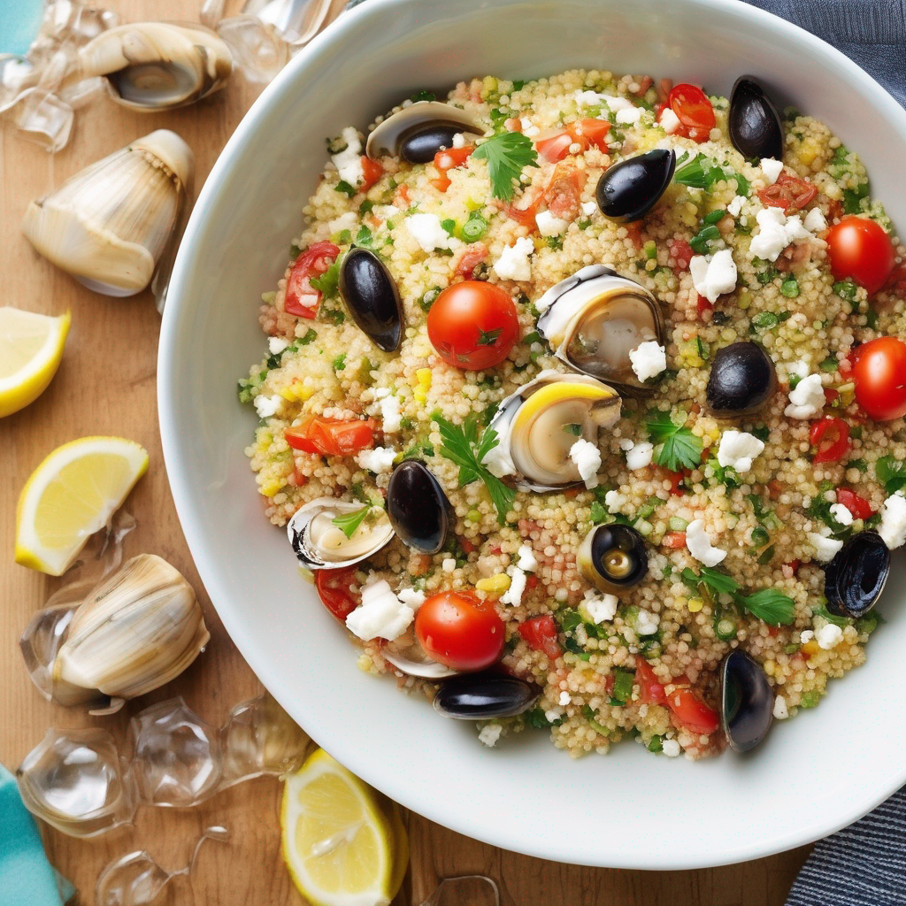 Mediterranean Couscous made with oysters.