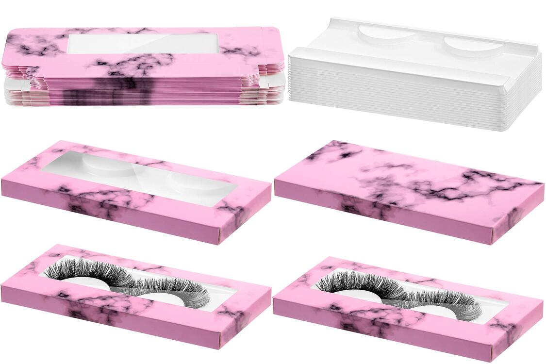 Empty false lashes packaging boxes
