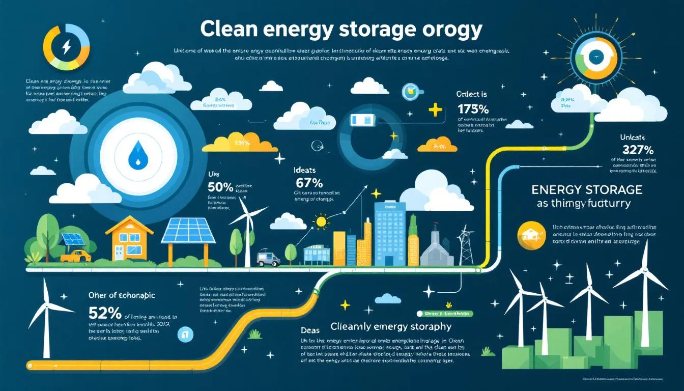 Clean energy storage technologies being utilized for a sustainable future.