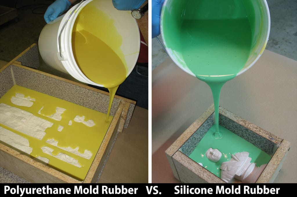 A picture of a poly mold being used in an internal quality control program