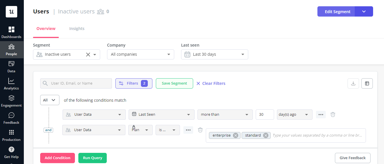 Segmentation in Userpilot