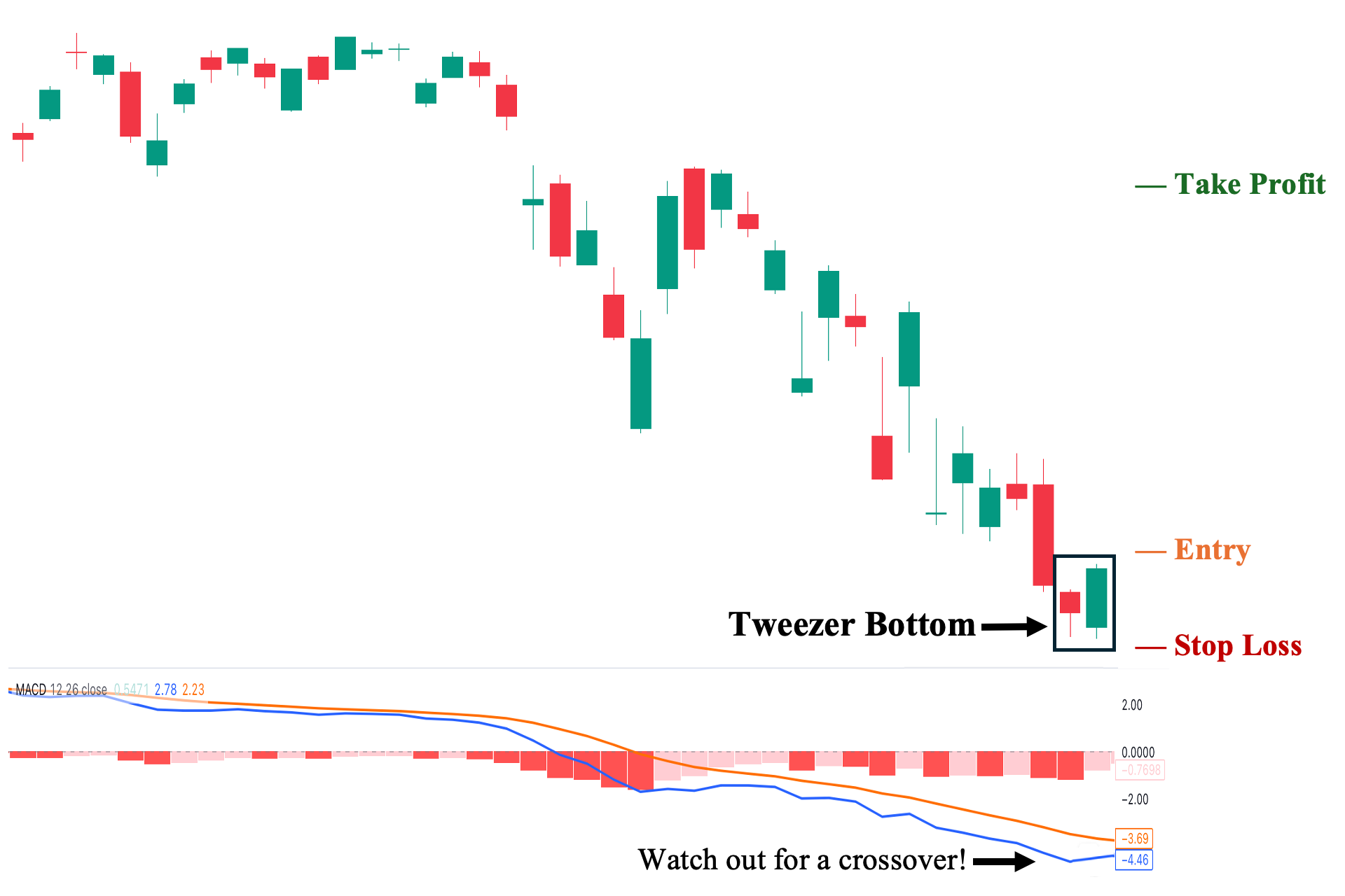 Tweezer Bottom with MACD