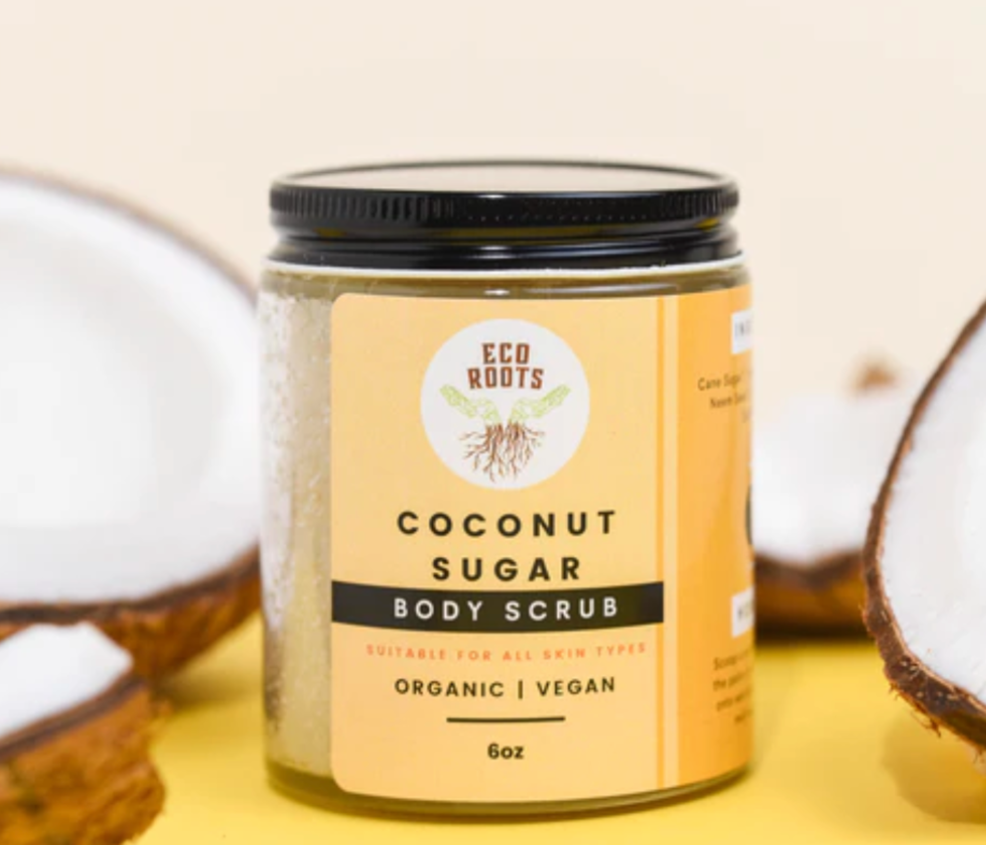 ecoroots coconut sugar body scrub