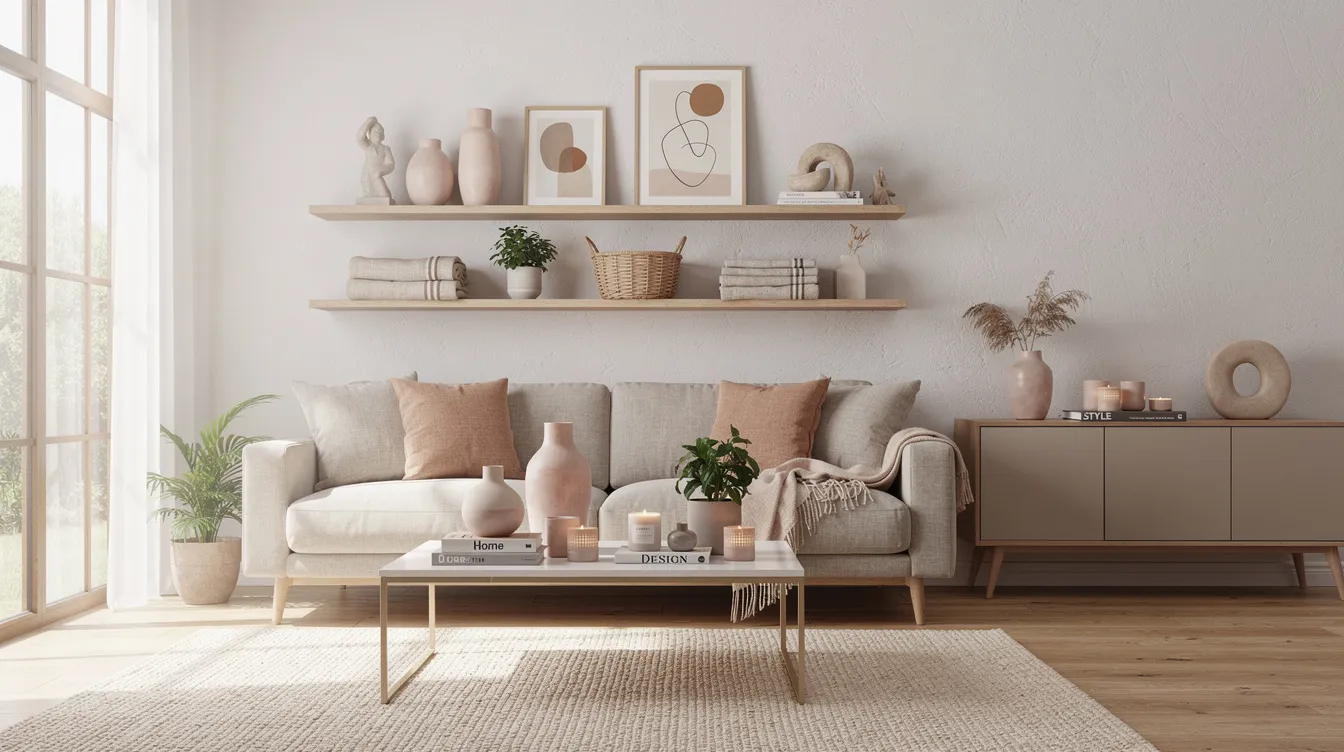 The image showcases a vibrant ecommerce storefront featuring a variety of home decor products, set in a bright and inviting interior. This visually appealing layout highlights the brand's identity, creating a seamless shopping experience for potential customers.