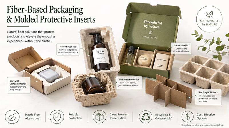 Premium packaging with metallic finishes, embossing and tactile surface design