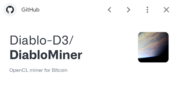 DiabloMiner bitcoin mining software