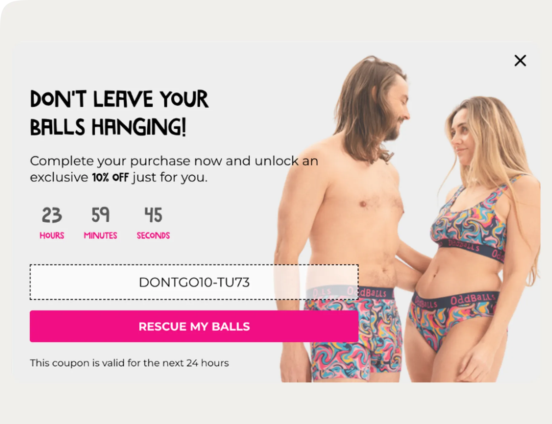 Exit Intent Offer (Recovers abandoning visitors)