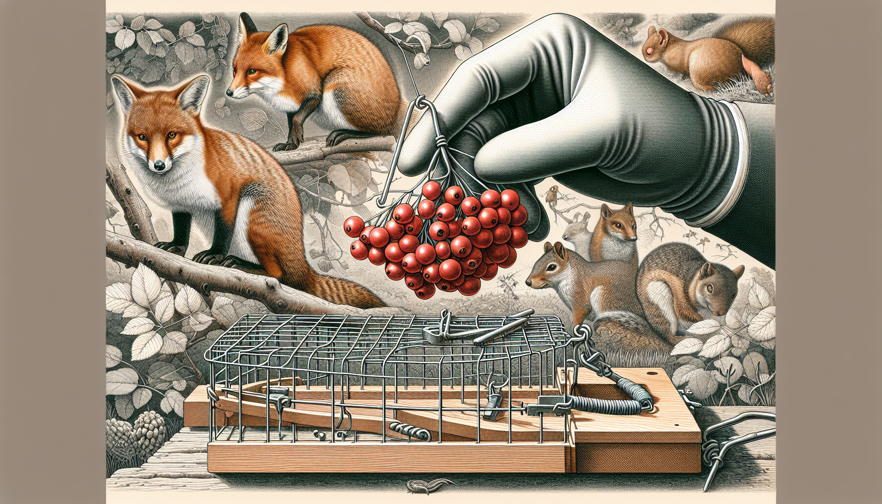 Proper baiting techniques for wildlife trap