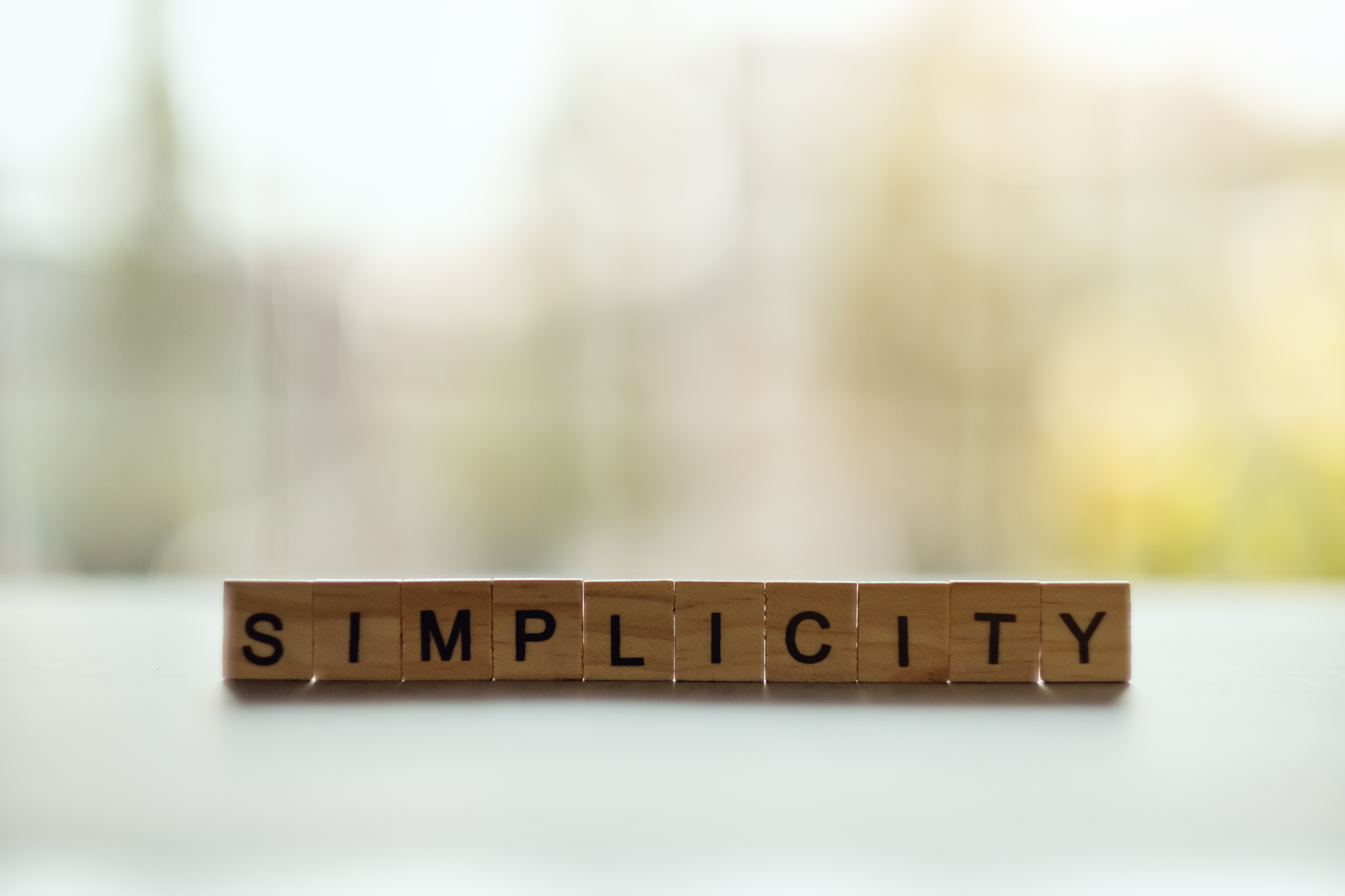 an image of word Simplicity