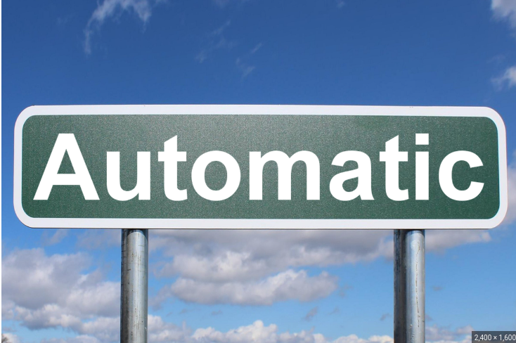 alt="An image of sign that says automatic"