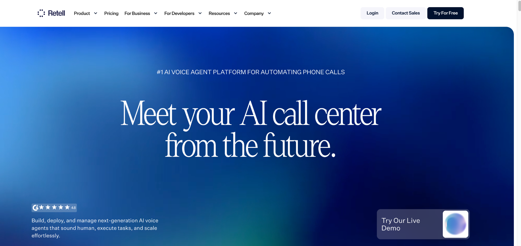 Retell AI voice agent 