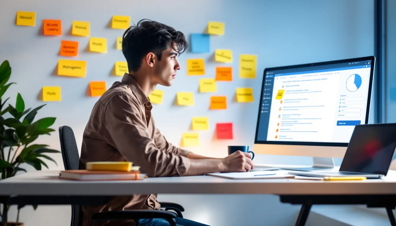 An individual taking a practice exam to prepare for the CISSP certification.