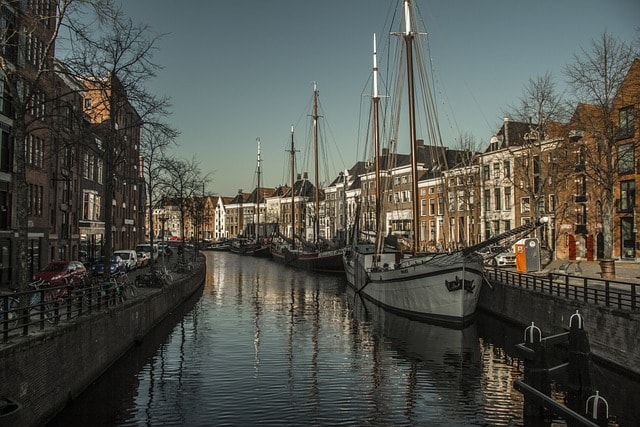 groningen, canal, boats, buildings, water, reflection, houses, old town, historical, medieval, town, city, street, urban, netherlands, holland, europe, groningen, groningen, nature, groningen, groningen, groningen, medieval, netherlands, netherlands, holland