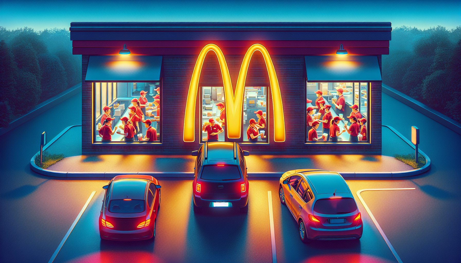 McDonald's drive-thru window