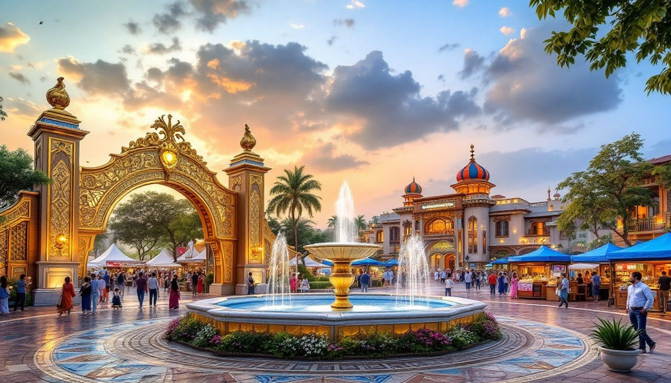 A picturesque view of a hospitality setup in Punjab, ideal for tourism and culinary experiences.