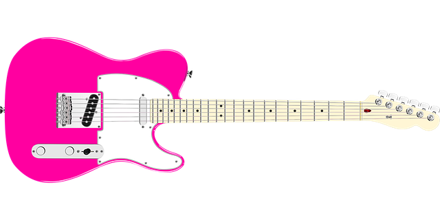 A Hot Pink Guitar