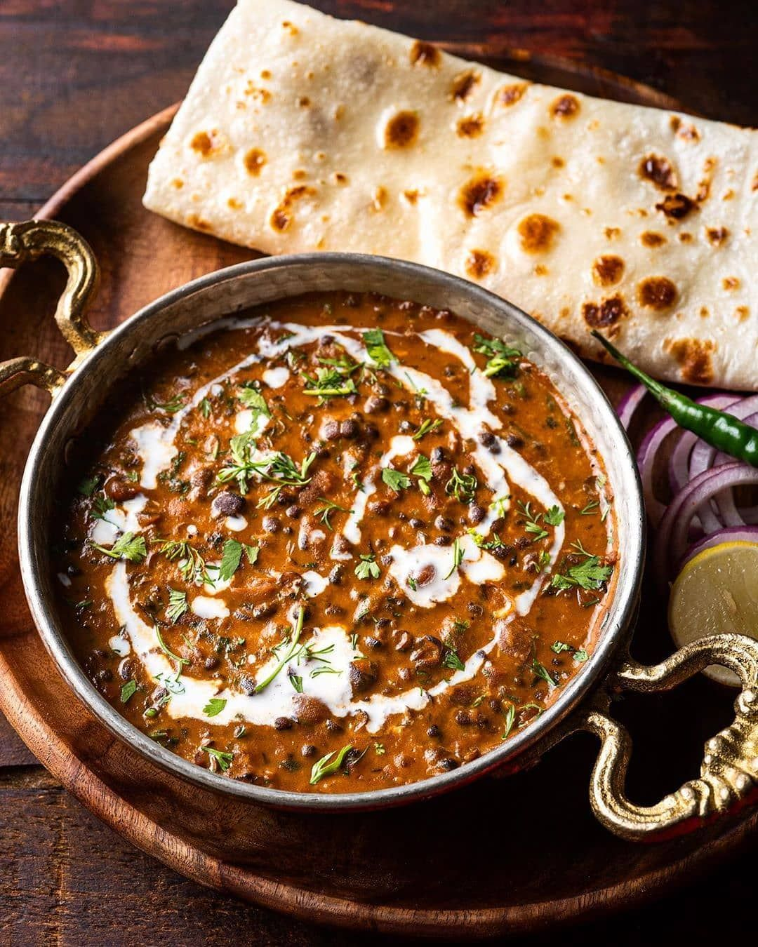 Daal Makhni - Traditional Indian lentil curry dish.