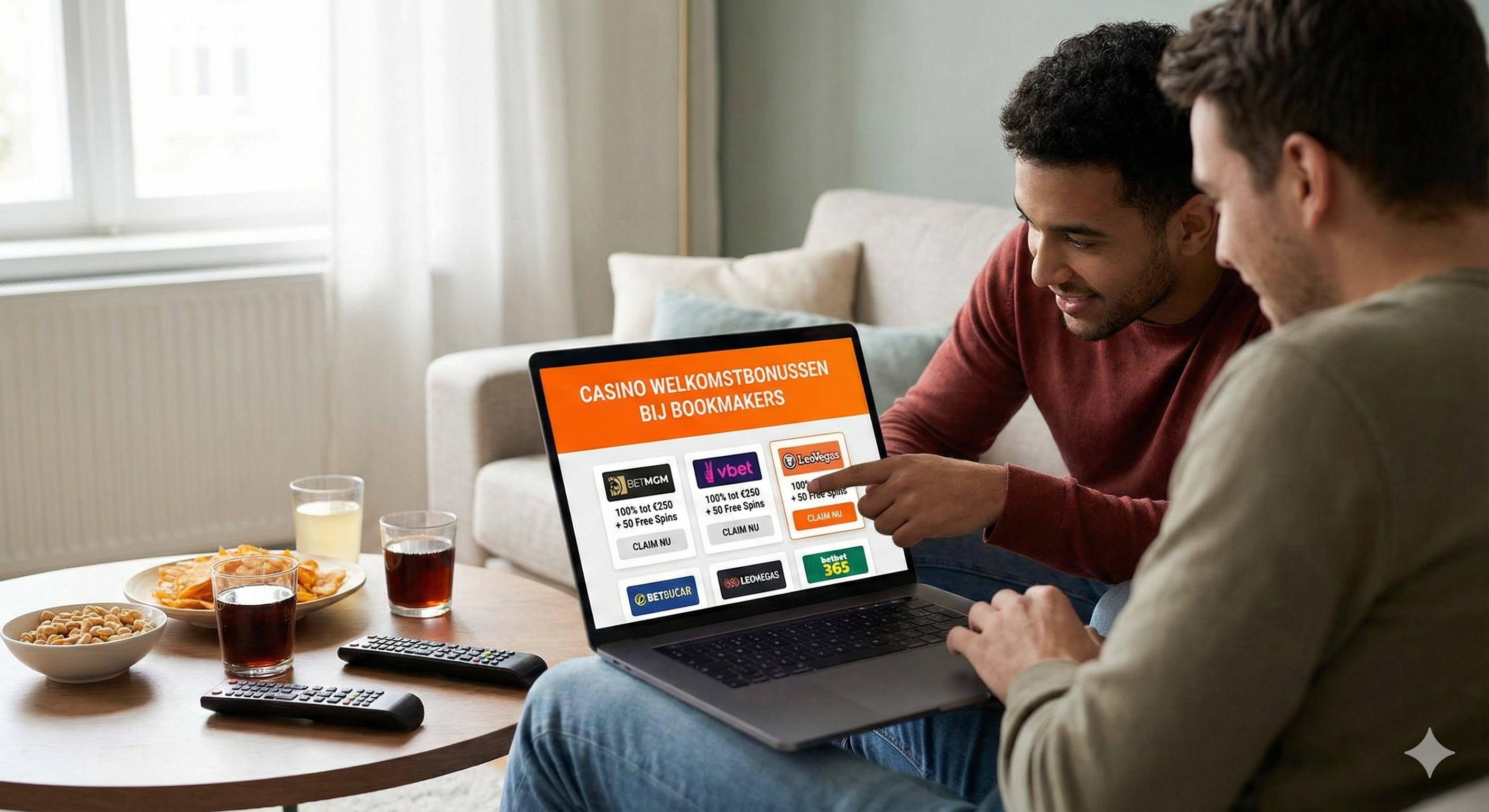 Casino welkomstbonussen bij bookmakers en verschillende bonussen vergelijken