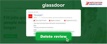 How to remove negative reviews from Glassdoor? 