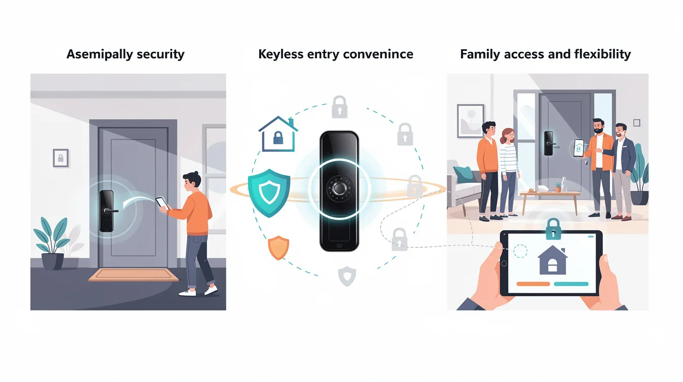Benefits of smart locks including enhanced security and convenience.