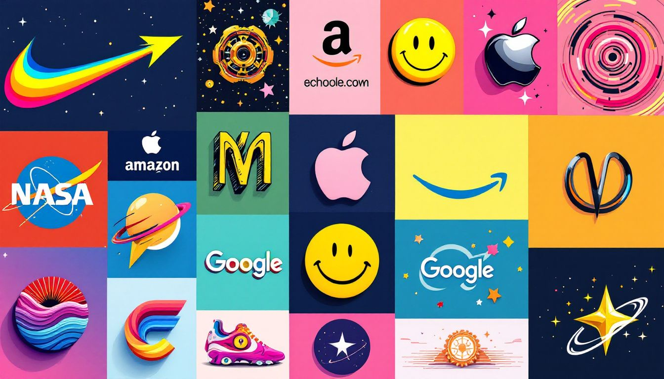 A collage of logos from admired brands that inspire unique brand voices.