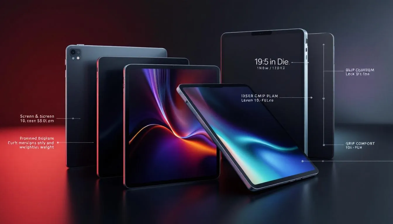 Design et ergonomie des mod&egrave;les iPad.