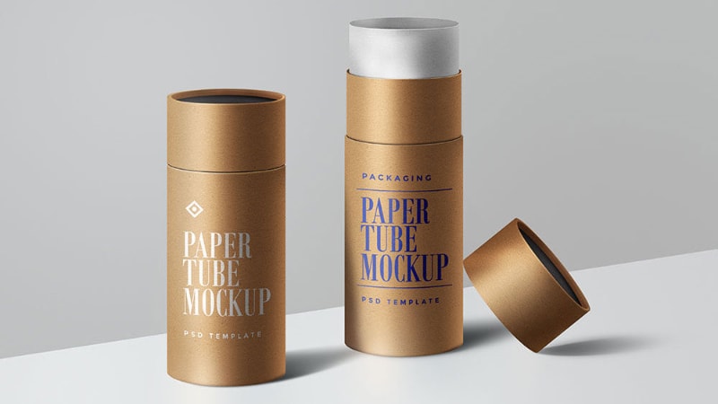 Paper tubes in two sizes
