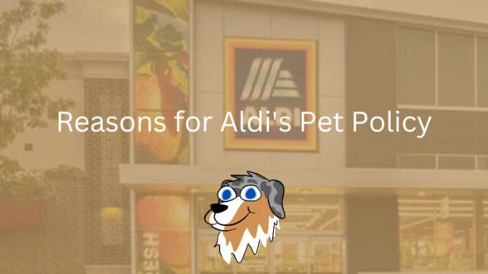 Image Text: "Reasons for Aldi's Pet Policy"