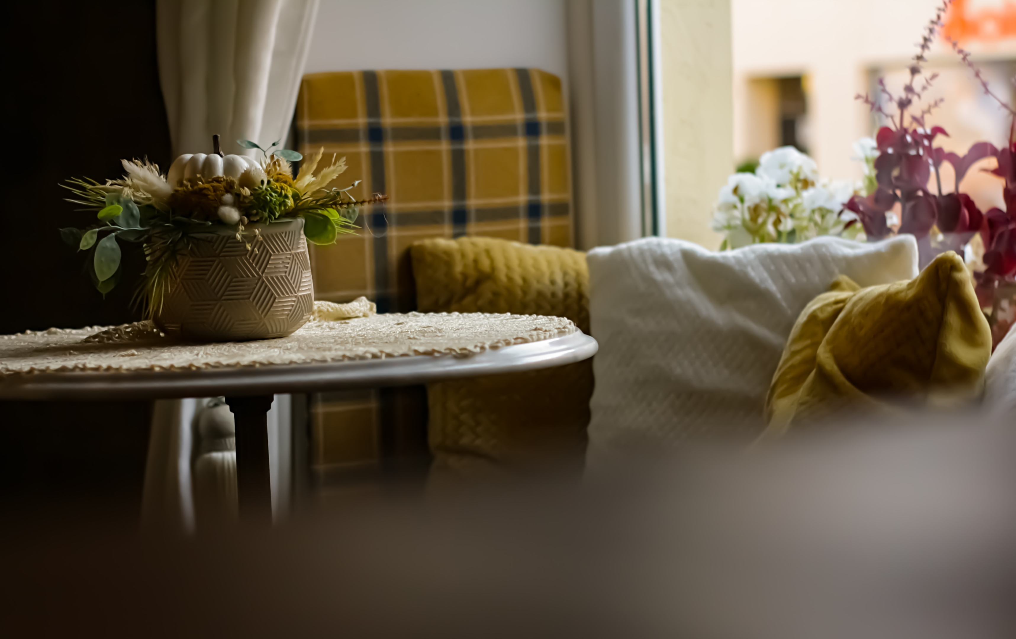 Go for rich autumnal colours to add depth and warmth to your home this winter