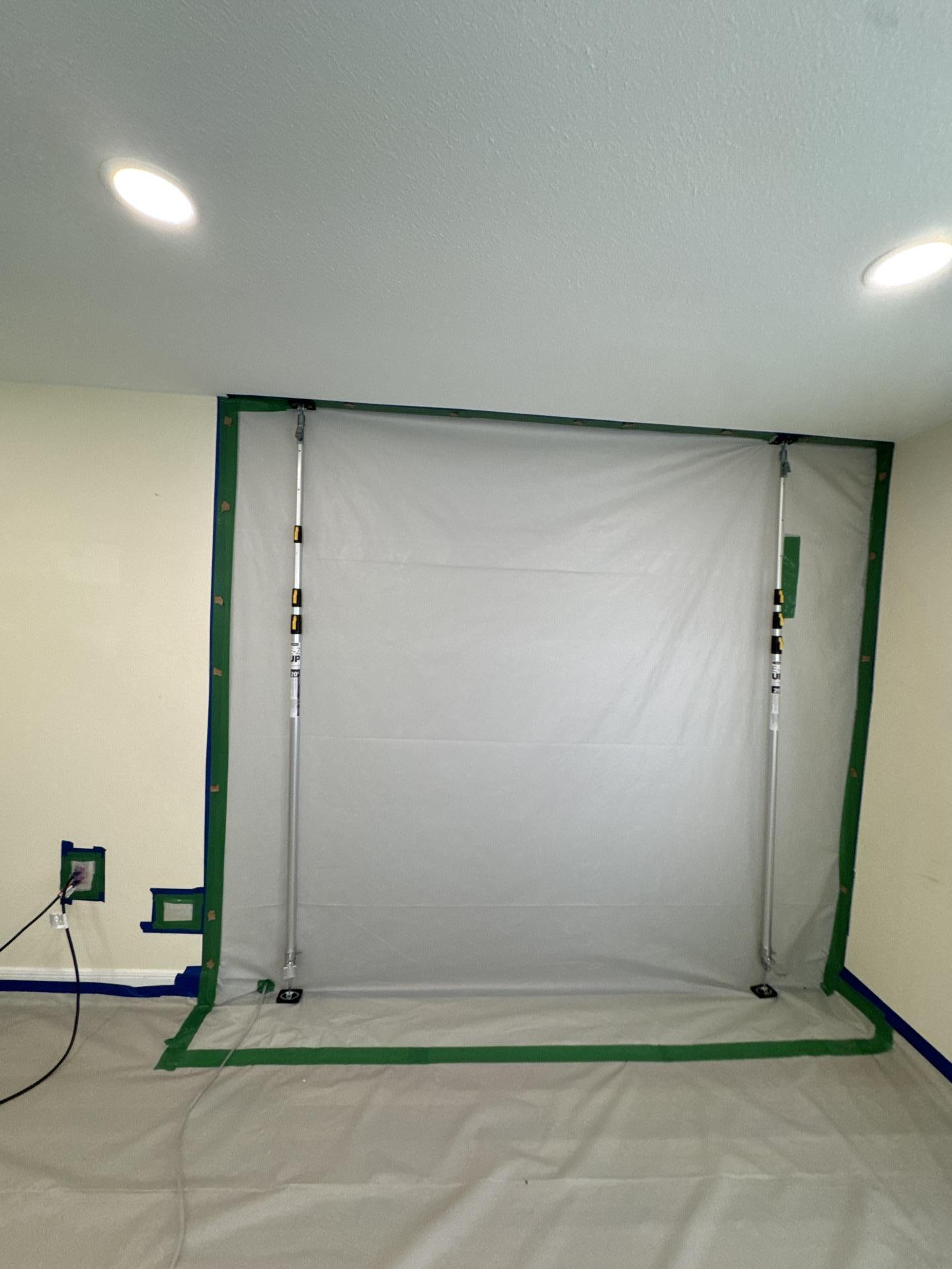 Containment used during mold remediation