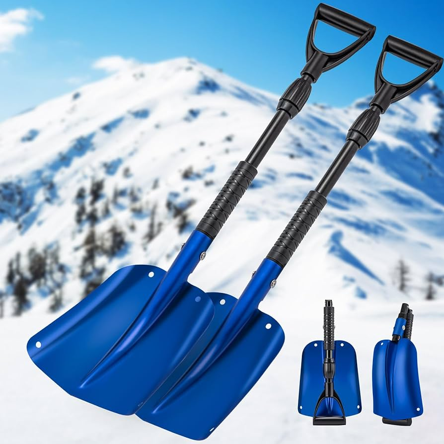 Innovative foldable and collapsible snow shovels
