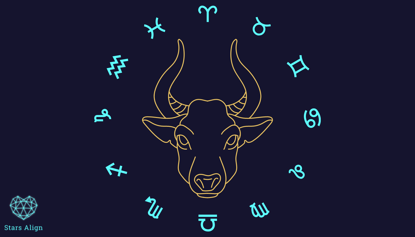 image of the taurus zodiac sign and bull