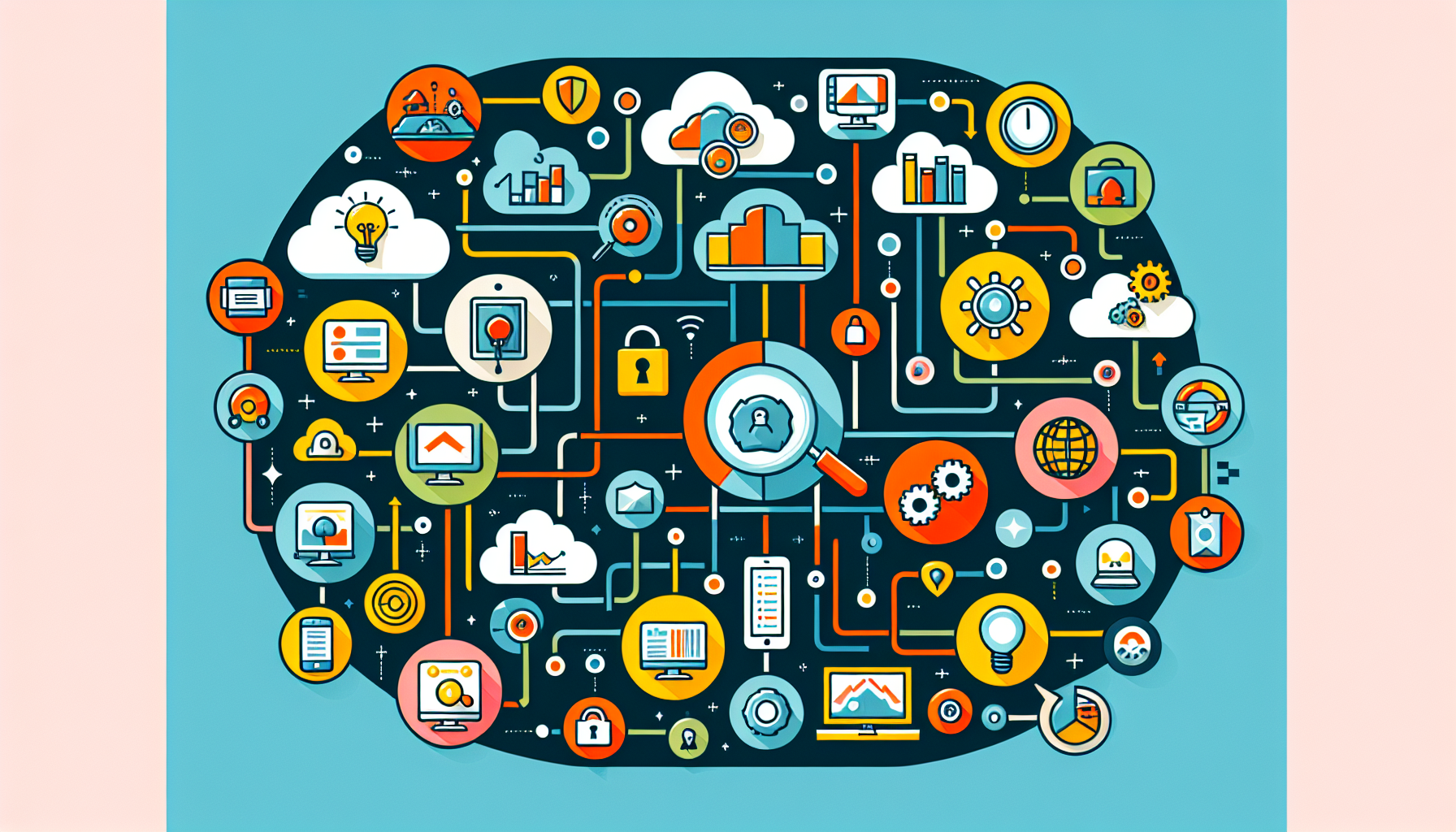 A diagram illustrating different types of managed IT services.