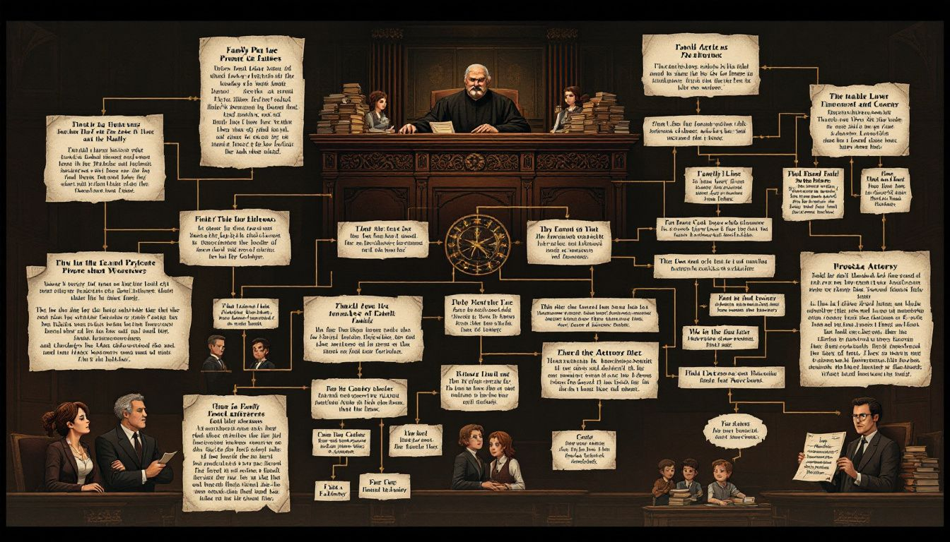 An illustration of the probate process flowchart.