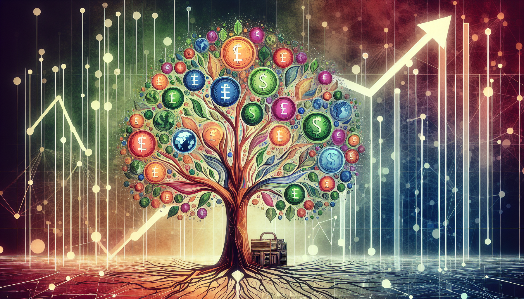 Artistic depiction of investment portfolio