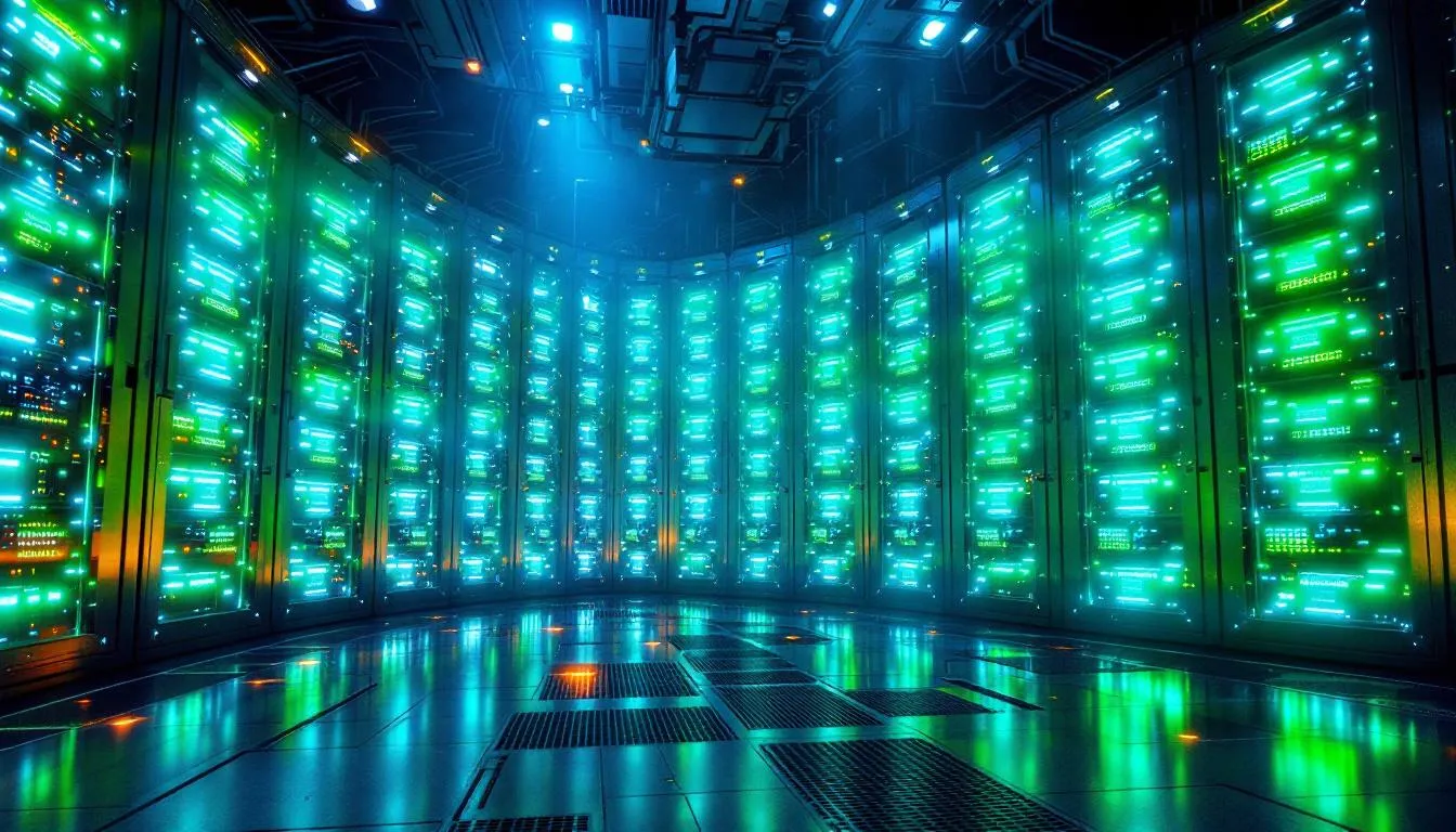 An artistic representation of the future of data centers.