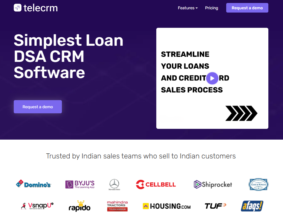 Loan Recovery Process: Steps, RBI Guidelines and Strategies 2 loan DSA CRM landing page