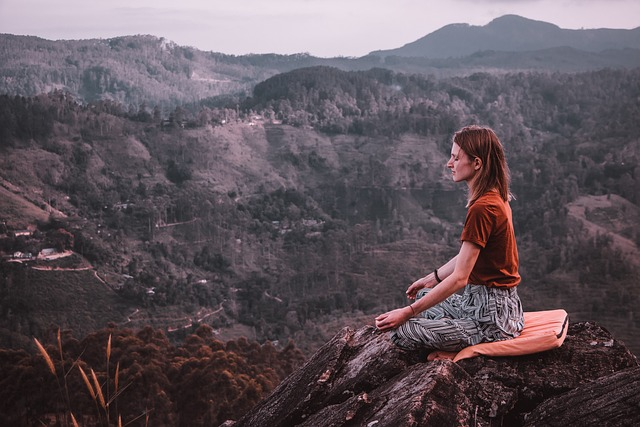 woman, meditation, attending a silent retreat
