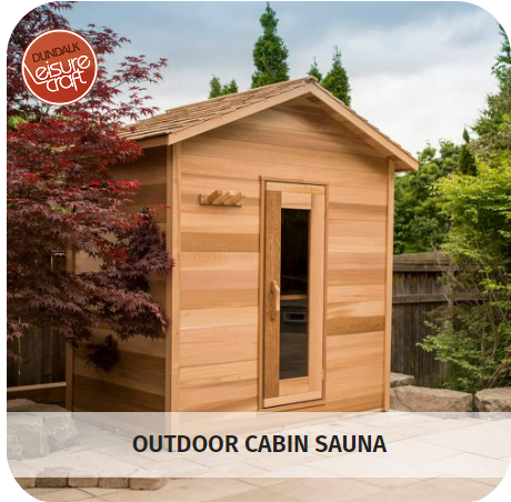 Long lasting outdoor backyard cabin sauna.